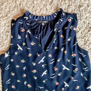 Navy Blue Sleeveless Dress